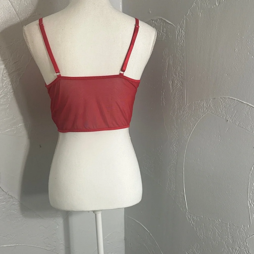 Chic Red Lace Bralette